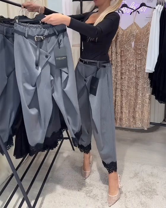 Broek Modieus Kant Stiksel Harem