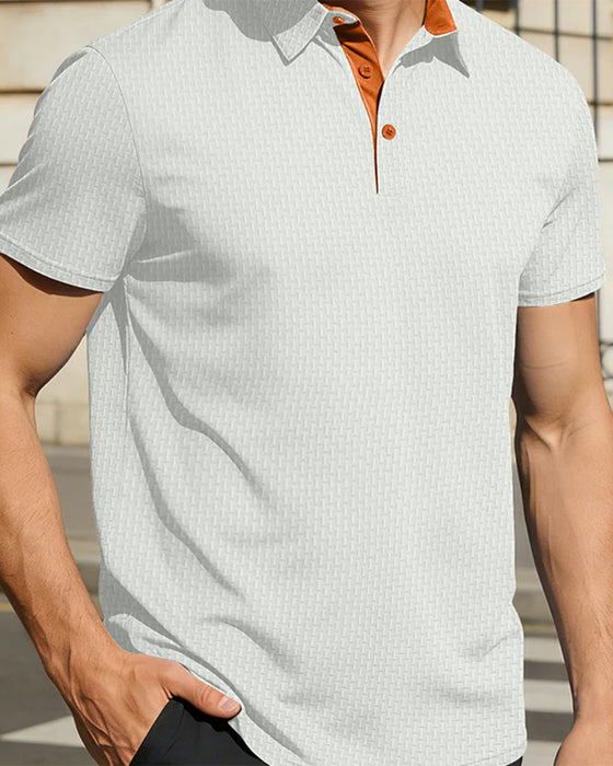 Heren T-Shirt, Effen Kleur, Korte Mouwen