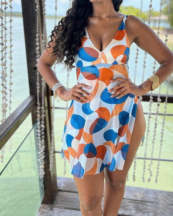 Eendelig Stip Bedrukt Striksluiting-Voor