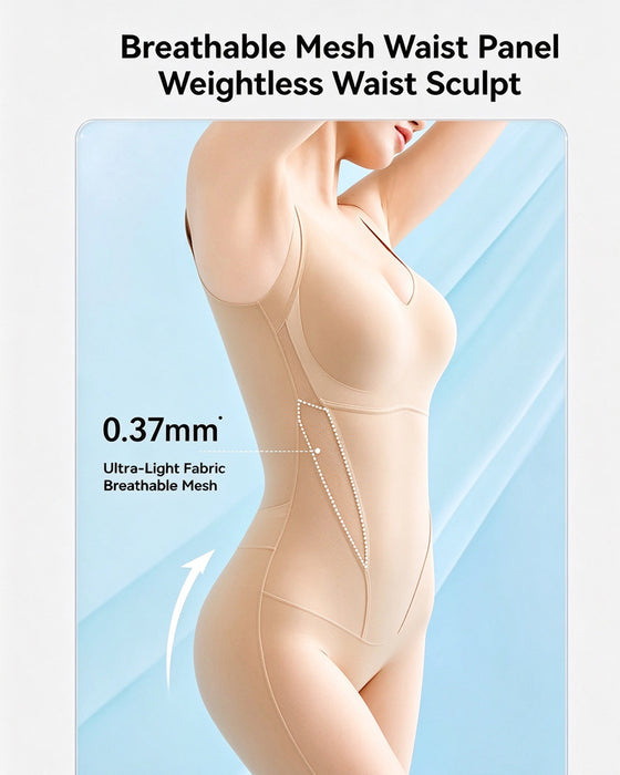 Verkoelende Buikcontrole Bilverhogende Shapewear Bodysuit