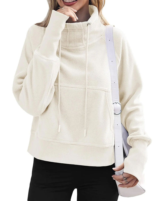Sweatshirt Casual Trekkoord Pullover