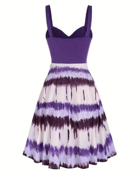 Jurk Tie-Dye Bandjes Midi