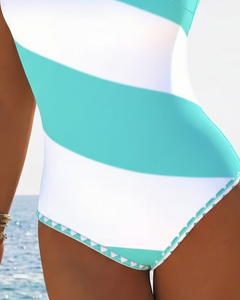 Eendelig Kleurgeblokt Gestreept