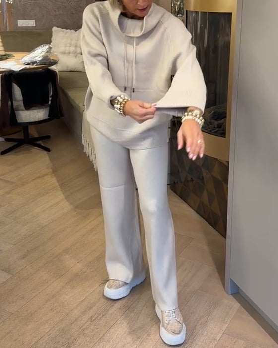 Trui Hoge Hals Trekkoord Mode