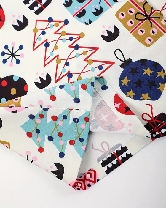 Tweedelige casual set met print voor thuis