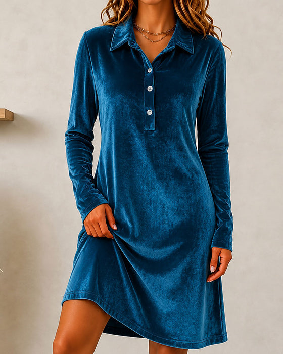 Jurk Knoop Effen Casual