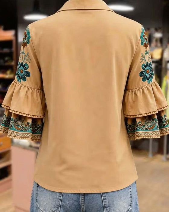 Blouse Slag Vintage Casual