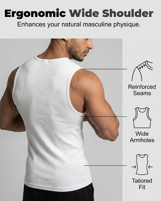Tanktop Effen Verticale Streep
