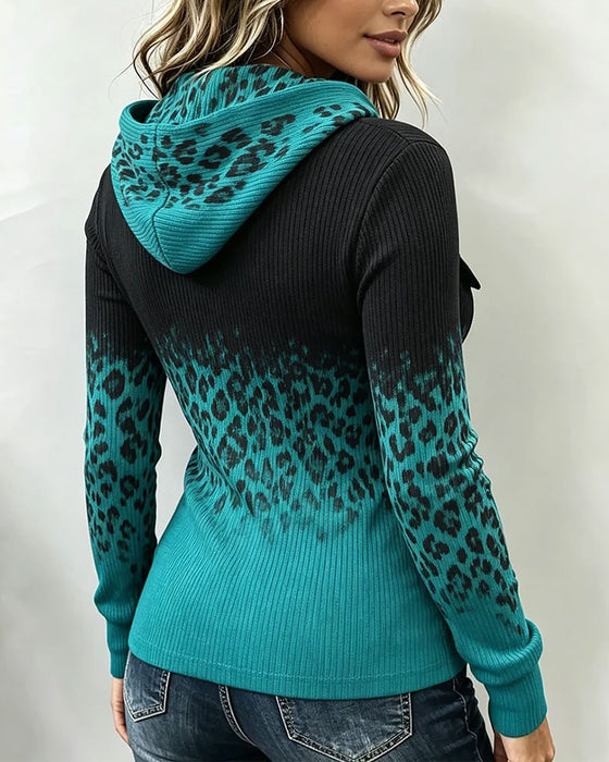 Top Rits Ombre Luipaard