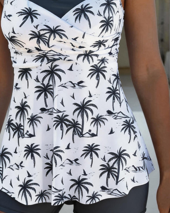 Tankini Rok Taille Patchwork