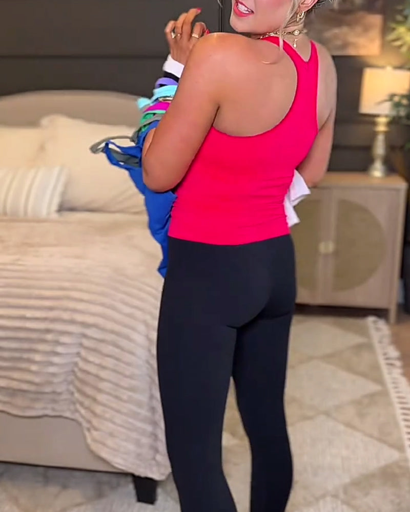 Cami Top Racerback Slank Pasvorm