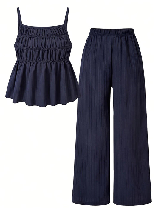 Casual Set Effen Kleur Tweedelig