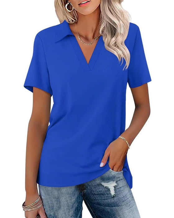 T-Shirt Korte Mouw V-Hals Polo