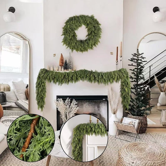 Rotan Kunstmatige Plant Kerst