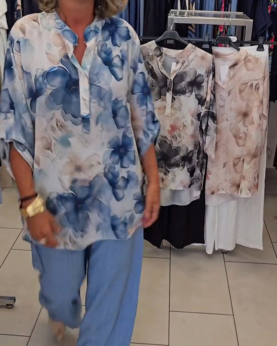 Blouse Aquarel Bloemen Casual