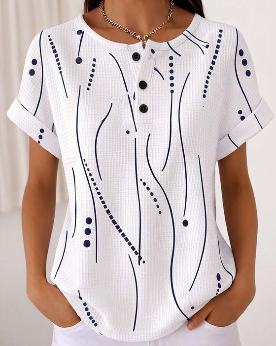 T-Shirt Ronde Hals Korte Mouwen