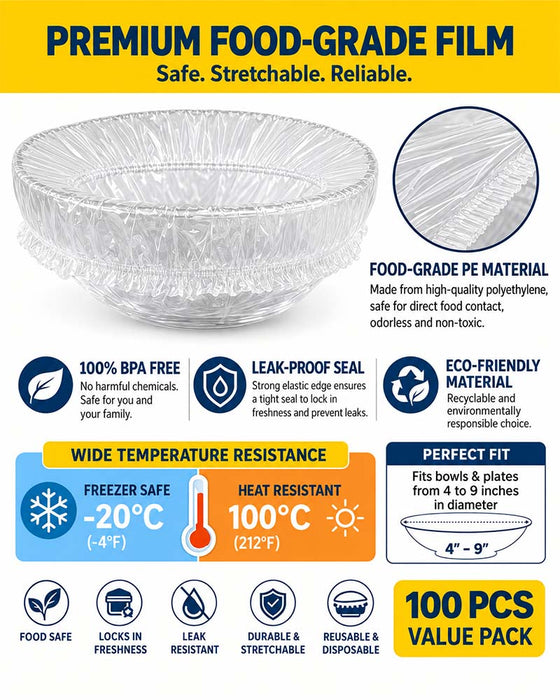 Herbruikbare Elastische Plastic Komdeksels