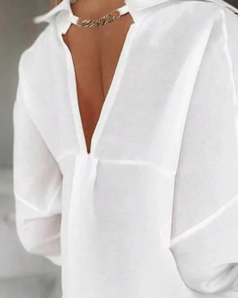 Overhemdjurk Open Rug Design Modieus