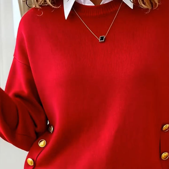 Trui Metalen Gesp Design Stijlvol