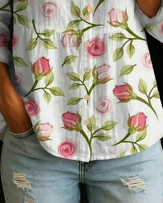 Blouse Bloemenprint Los