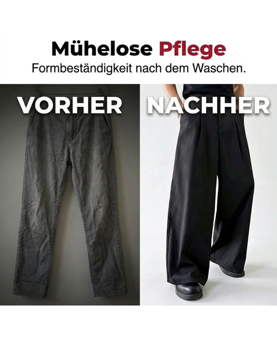Broek Hoge Taille Knoop Gulp Breed Been