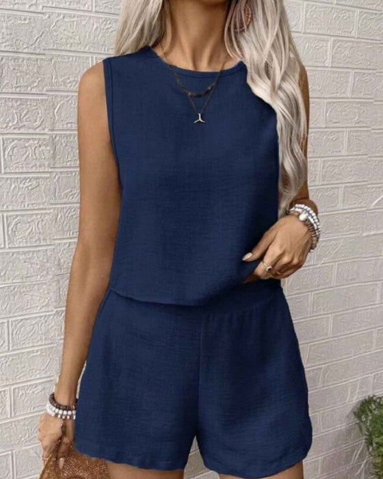 Casual Effen Kleur Tweedelig Set