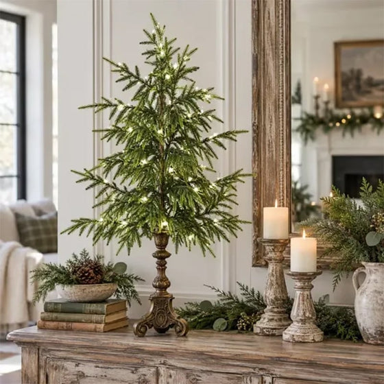 Verlichte tafelkerstboom