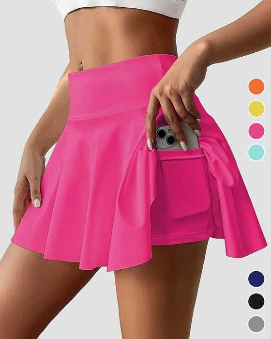 Rok Hoge Taille Tennis Geplooid