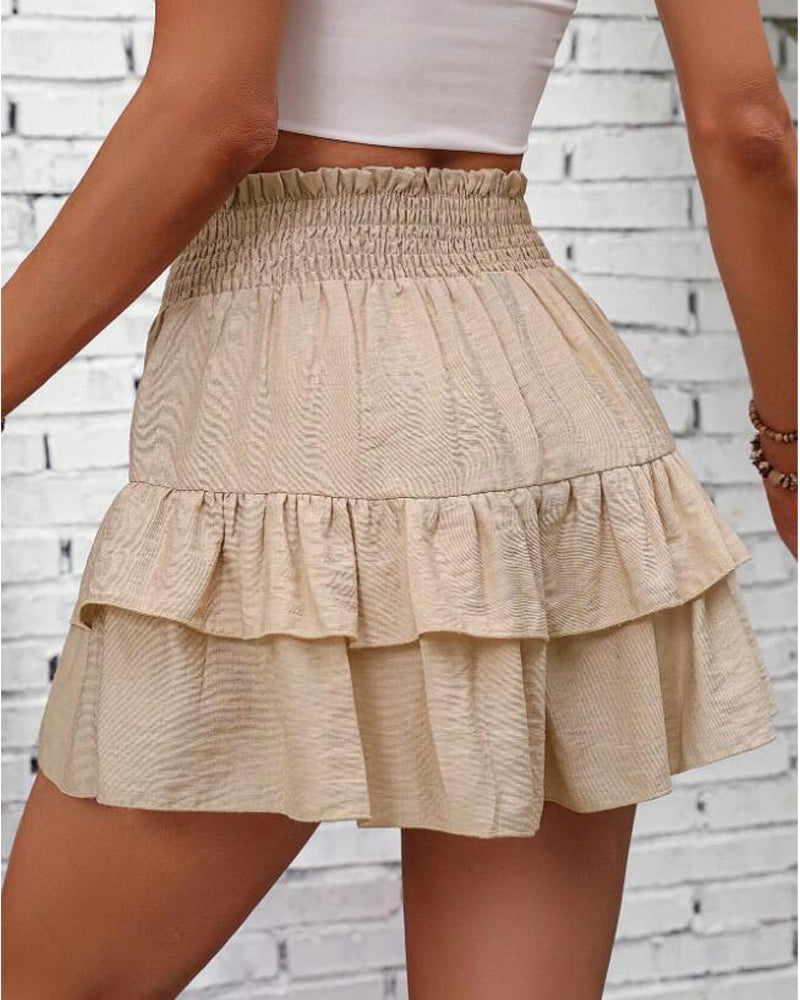 Skorts wijde korte casual vloeiende