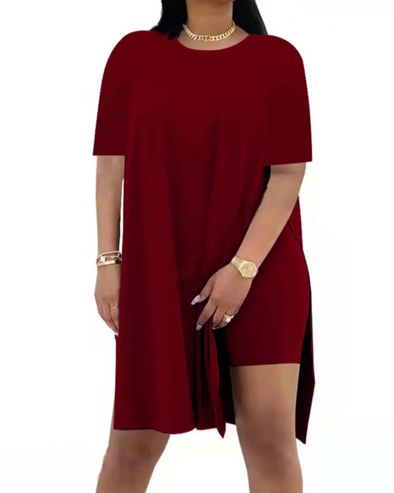 Set Effen Los Korte Mouw Broek