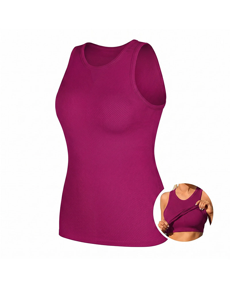 Sportieve Tanktop Met Ingebouwde Bh