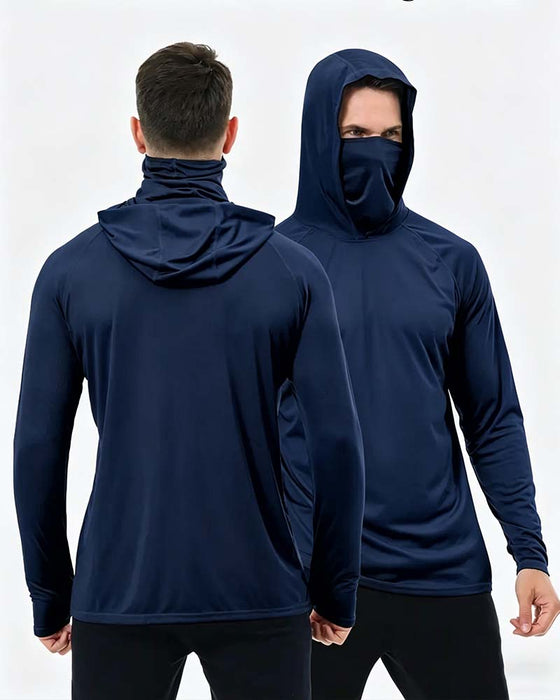 Heren Hoodies Geventileerd Snel Drogend Hoodie Zon
