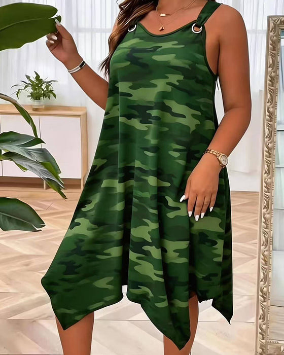 Jurk Metalen Ring Camo