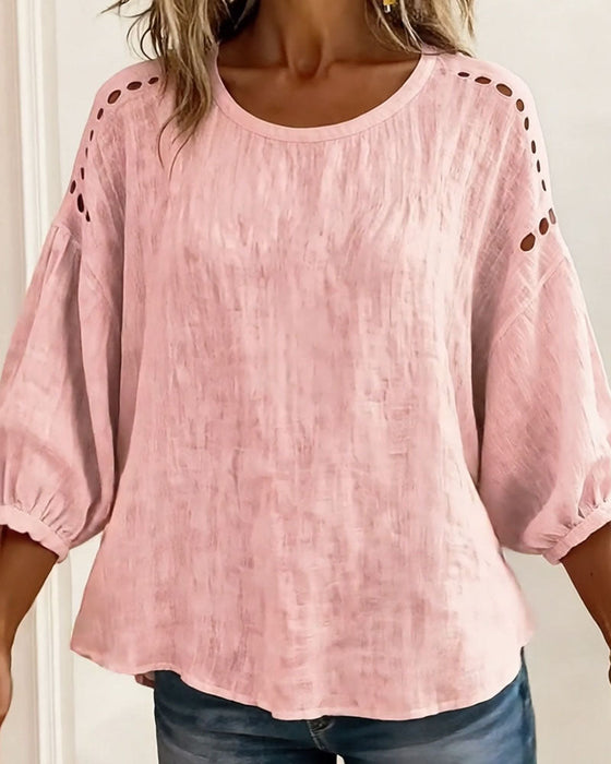 Blouse Uitgesneden 100% Katoen