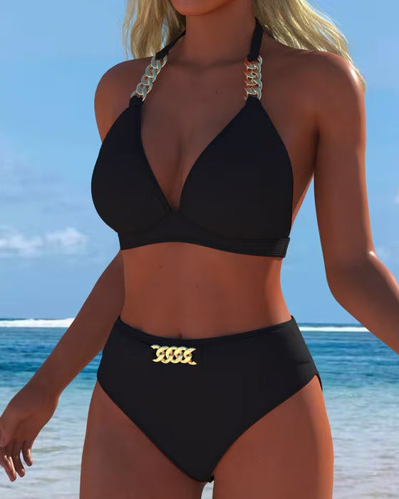 Bikini Halter Metalen Gesp