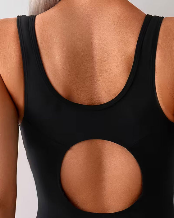 Eendelig Badpak Kleurblok Gedrukt