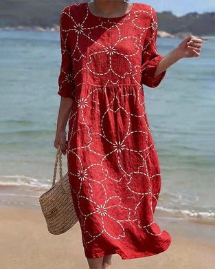 Jurk Casual Bloemen Print