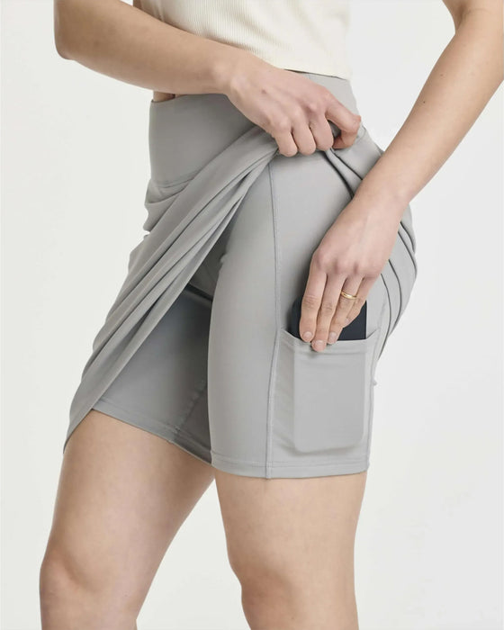 Rok Hoge Taille Effen Kort