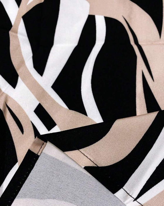 Vest V-Hals Bloemen Mouwloos