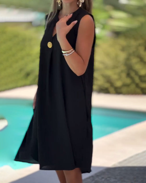 Jurk Mouwloos Casual