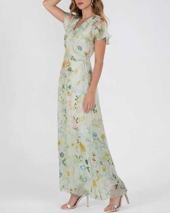 Jurk Ruffle Bloemen Print