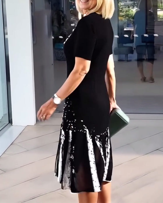 Jurk Temperamentvol Forens Print