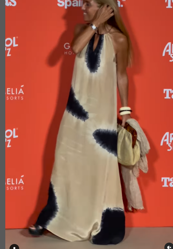 Jurk Mouwloos Gradiënt Halter