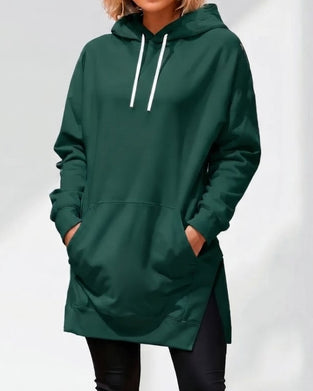 Hoodie Effen Loose Fit Trekkoord