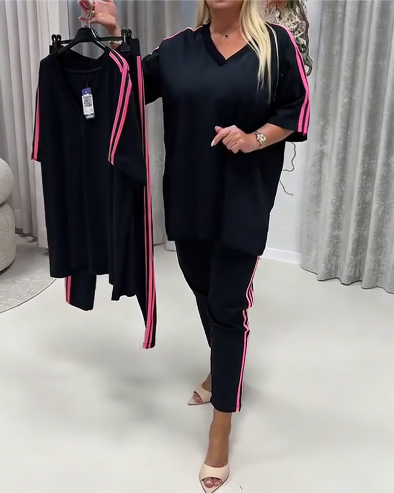 Set Zijstreep Casual