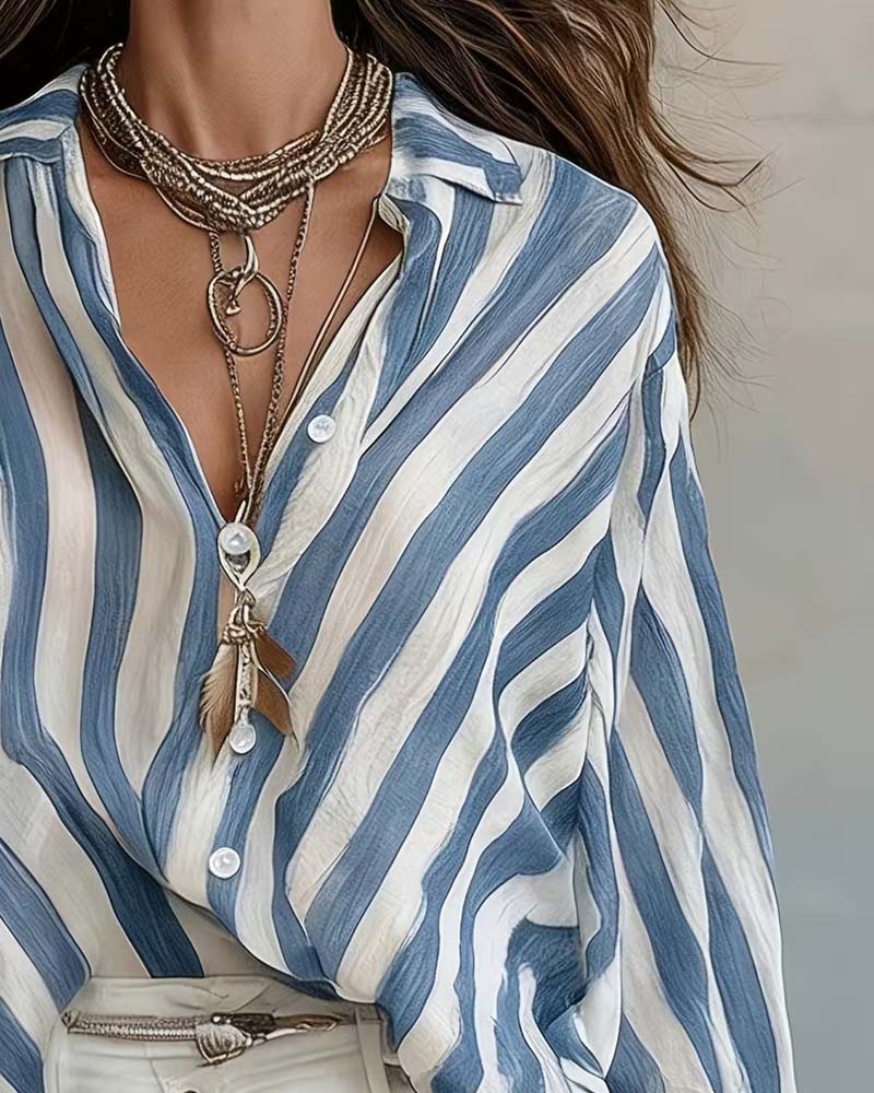 Blouse Aquarel Streep Los
