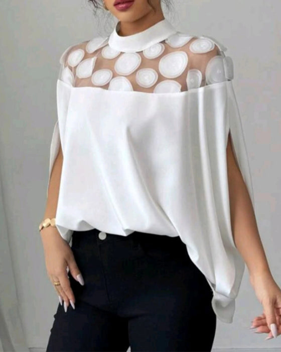 Blouse Off-the-shoulder Vleermuismouw Elegant
