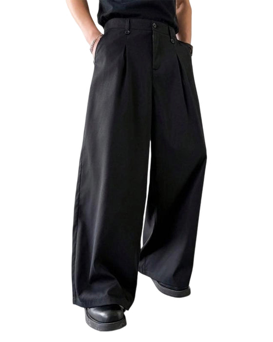Broek Hoge Taille Knoop Gulp Breed Been