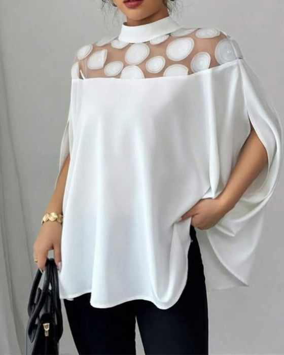 Blouse Off-the-shoulder Vleermuismouw Elegant
