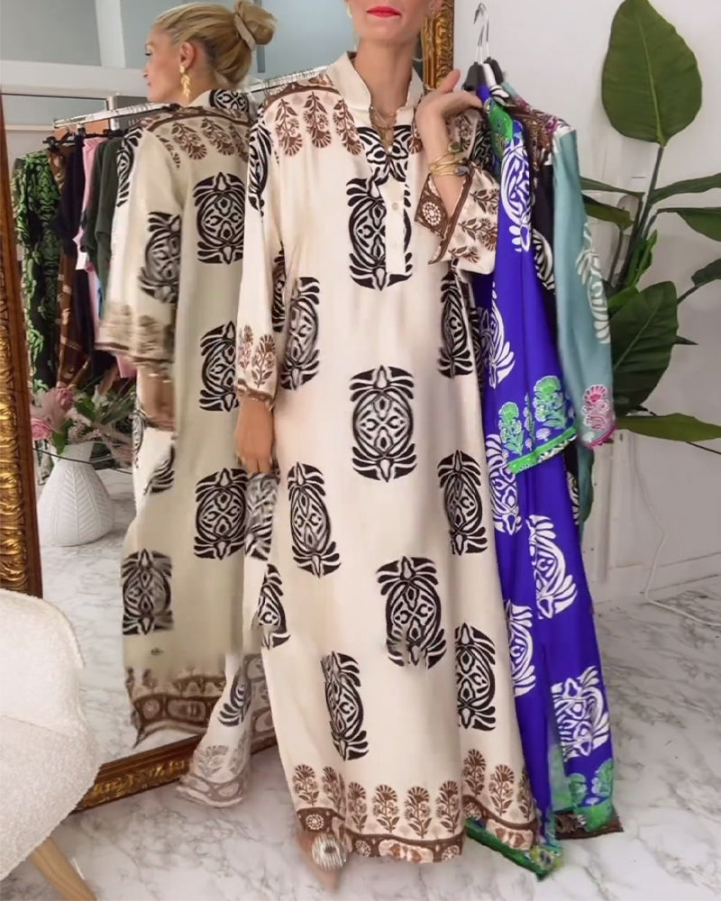 Retro mode losse jurk